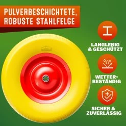 Schubkarrenrad Gelb PU-Schaum Inkl. Achse -Garten & Außenbereich 9cea07fdeb5ab3545605f8a8e6a7f652 08 101617 on dts amz high de