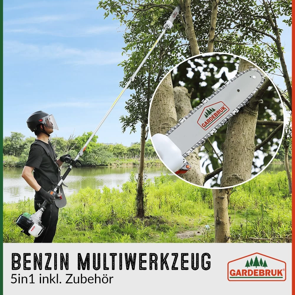 Benzin Multiwerkzeug 5in1 Inkl. Zubehör 2 Benzin Multiwerkzeug 5in1 Inkl. Zubehör – Bild 2