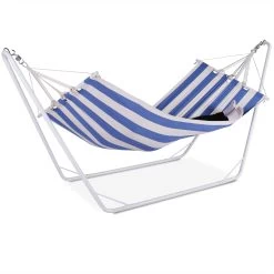 Hängematte Mit Metallgestell Creme/Blau 200x80cm 13 Hängematte Mit Metallgestell Creme/Blau 200x80cm -Garten & Außenbereich 9d9aedeb32c3bc491210382d3c1c59c2 de 102377d 1 1 1