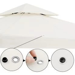 Pavillon Lorca Creme 3x3m -Garten & Außenbereich 9deceb43fd7521abdf8b5fef3bf3b130 de 108720d 5 1