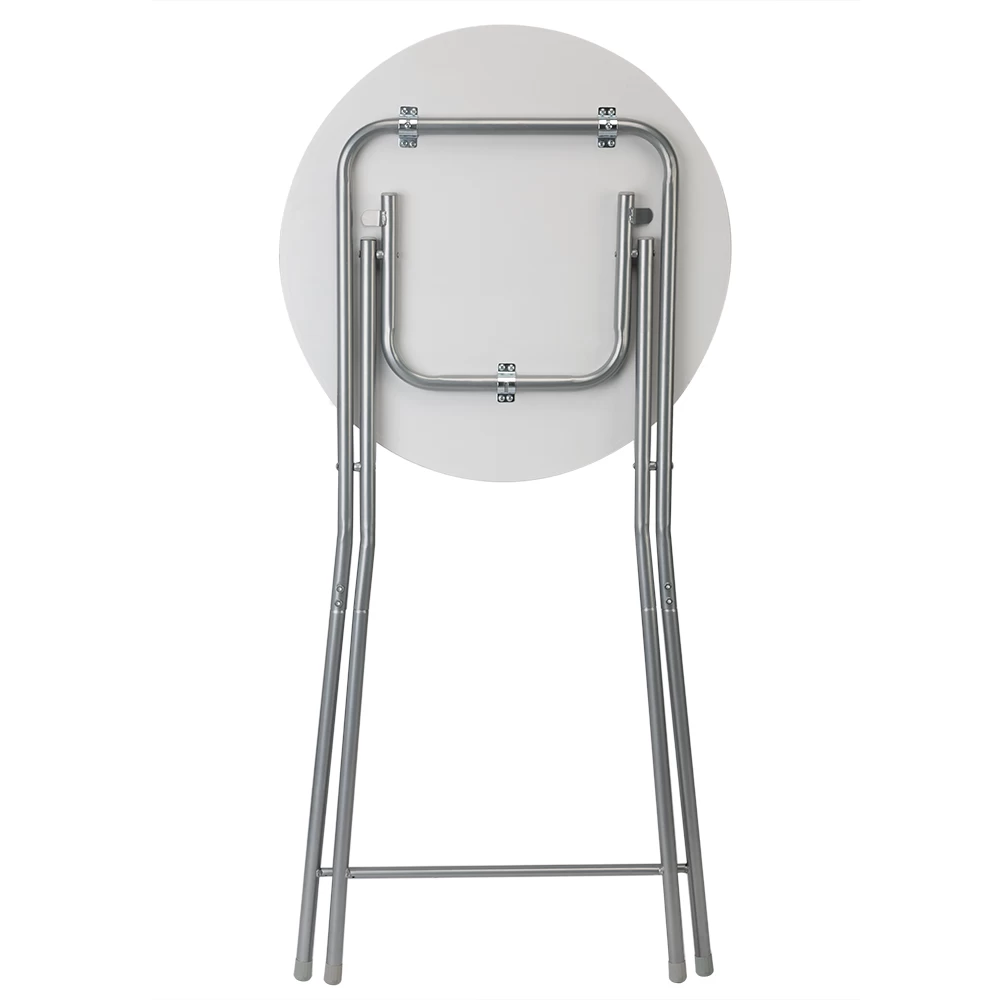 Stehtisch 2er-Set Weiß Marmoroptik Ø60cm Klappbar 9 Stehtisch 2er-Set Weiß Marmoroptik Ø60cm Klappbar – Bild 9