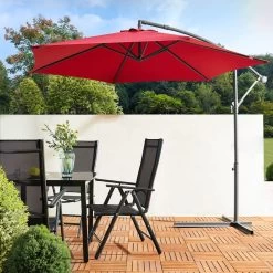 Ampelschirm Rot Alu Ø300cm UV-Schutz 50+ + Abdeckung 16 Ampelschirm Rot Alu Ø300cm UV-Schutz 50+ + Abdeckung -Garten & Außenbereich a3901c26671eb26d7efe54dea87ae478 de 104079d 15 1