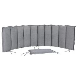 Auflage Saunaliege Grau Meliert 183x56x7cm