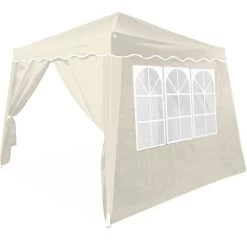 Faltpavillon Capri Beige 3x3m Inkl. 4 Seitenwände