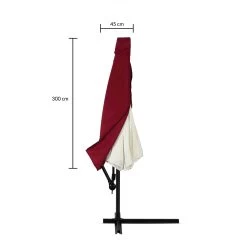 Abdeckung Ampelschirm Sonnenschirm Rot 3m -Garten & Außenbereich aa8c38848d1622342b7eb3e60fa7dc91 de 102711d 1 1