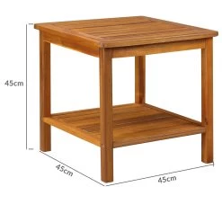 Beistelltisch Washington Akazienholz 45x45x45cm -Garten & Außenbereich aa97bfea07ca4e6f6e17bf0f3d6eba90 de 101732d 1