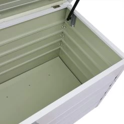 Abschließbare Auflagenbox Weiß Metall -Garten & Außenbereich ad1579c6380f268c356bae9a5ac94694 de 108581d 2