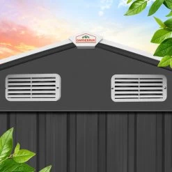 Geräteschuppen Anthrazit Metall 312x257x177,5cm -Garten & Außenbereich b0a33accaaf5dc56714b03dd7b1ea5fa de 990743d 24 1 1