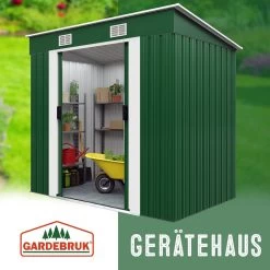 Geräteschuppen Grün Metall 196x122x180cm -Garten & Außenbereich b63b8655fe72a7d4c89159b2f0cb381b de 990736d 16 1