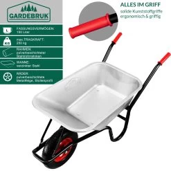 Schubkarre Verzinkt 250kg Mit Luftbereifung -Garten & Außenbereich b875a9957358cecd70e70787267728f8 de 108751d 19 1