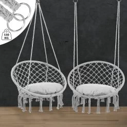 Hängesessel Hellgrau 80x60x140cm 12 Hängesessel Hellgrau 80x60x140cm -Garten & Außenbereich ba2258469016a58b36b6476dd10b430b de 109254d 17 1