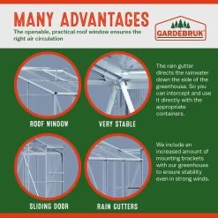 Alu Beistellgewächshaus 190x122x202cm Mit Fundament 23 Alu Beistellgewächshaus 190x122x202cm Mit Fundament -Garten & Außenbereich bb782e9996fcf09672f99cc1967dcfb2 05 991464 on dts web low uk