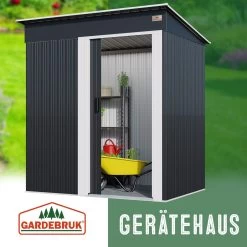 Geräteschuppen Anthrazit Metall 181x162x86cm 17 Geräteschuppen Anthrazit Metall 181x162x86cm -Garten & Außenbereich bcc8168783faa57604e2164a53929c5e de 994551d 10 1