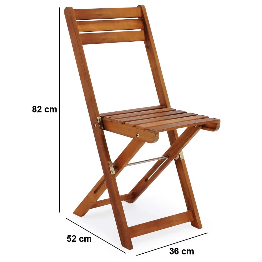 Garten-Sitzgruppe 3-tlg. Akazienholz Klappbar 7 Garten-Sitzgruppe 3-tlg. Akazienholz Klappbar – Bild 7