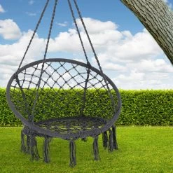 Hängesessel Grau Ø61cm Rund Mit Fransen 11 Hängesessel Grau Ø61cm Rund Mit Fransen -Garten & Außenbereich c129e786447b03c4bc74af9d882f0207 de 107497d 5 1