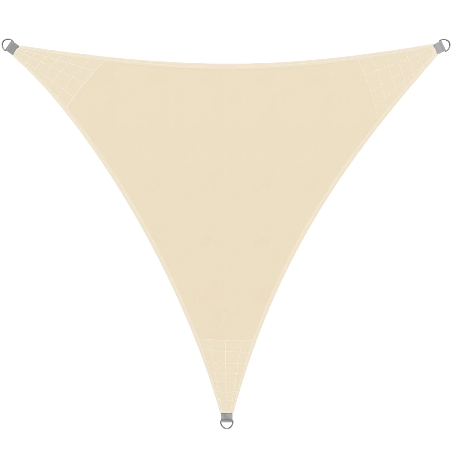 Sonnensegel HDPE Dreieck Creme 3x3x3m 3 Sonnensegel HDPE Dreieck Creme 3x3x3m – Bild 3
