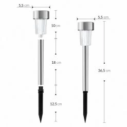 LED Solarleuchte 8er-Set Edelstahl 36,5cm -Garten & Außenbereich c1f65100e990fb8d7b9c43109d381d33 de 990164d 5