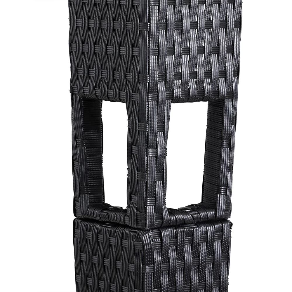 Polyrattan Pavillon Schwarz/Creme 3x3m 10 Polyrattan Pavillon Schwarz/Creme 3x3m – Bild 10