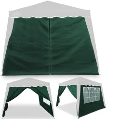 Seitenwand Faltpavillon Capri 2er-Set Grün 3x3m