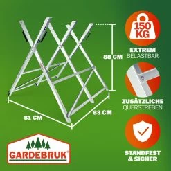 Holzsägebock Metall Verzinkt 83x81x88cm -Garten & Außenbereich c64e6e584466345e305639691f054123 03 102049 on dts web low de 1