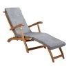 Auflage Sonnenliege Grau Meliert 186x42x5cm
