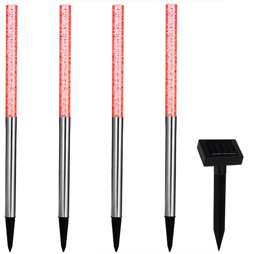 LED Solar Steckleuchte 4er-Set Mit Farbwechsler 5 LED Solar Steckleuchte 4er-Set Mit Farbwechsler – Bild 5