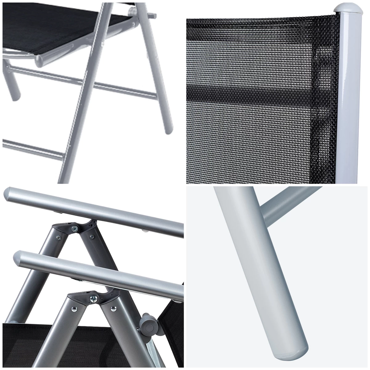 Garten-Sitzgruppe Bern 5-tlg. Silber Alu 2 Garten-Sitzgruppe Bern 5-tlg. Silber Alu – Bild 2