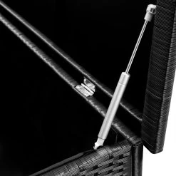 Polyrattan-Auflagenbox Schwarz 117,5x55x64,5cm Mit Rollen -Garten & Außenbereich cb7424e359b0473c5d197c3740ab100c de 102171d 3