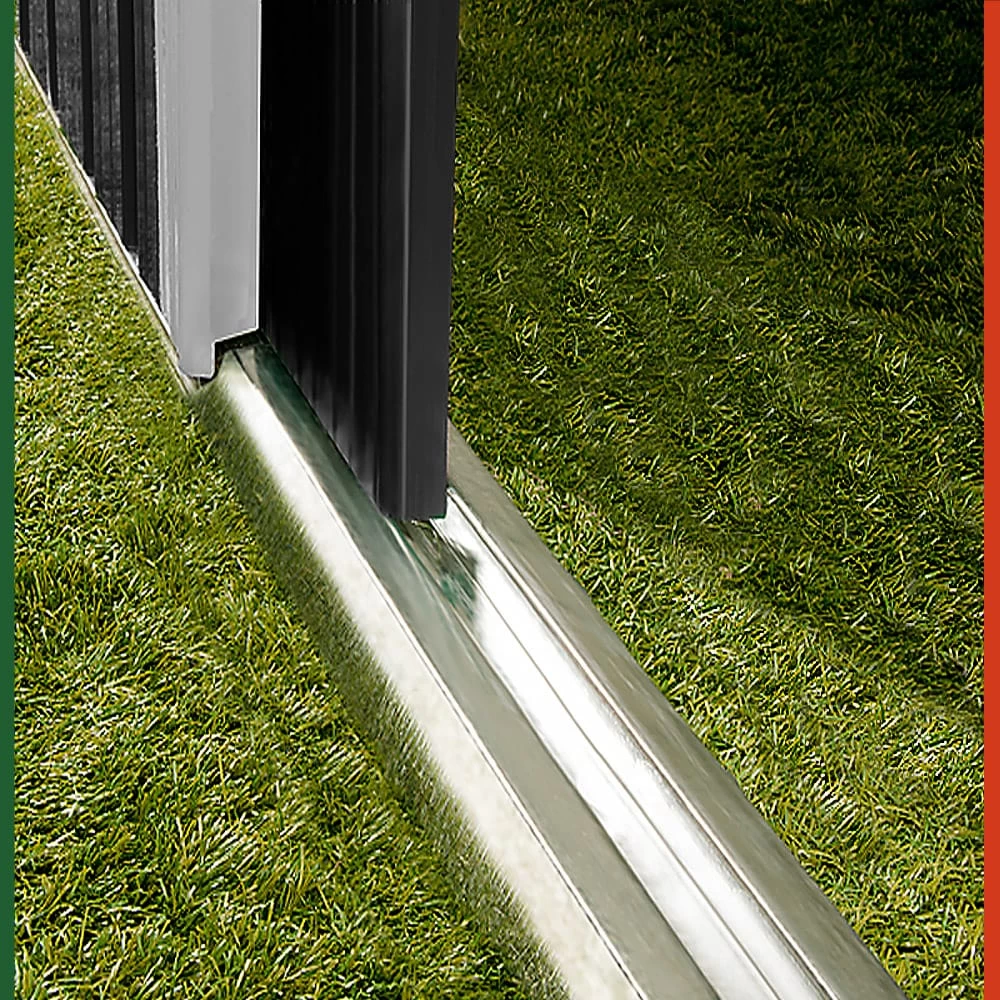 Geräteschuppen Anthrazit Metall 181x162x86cm 6 Geräteschuppen Anthrazit Metall 181x162x86cm – Bild 6