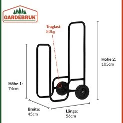 Kaminholzwagen 56x45x105cm -Garten & Außenbereich cb7ccaaf58a6b7f324a4479f67dda403 de 101766d 11 1