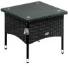 Polyrattan Beistelltisch Schwarz 50x50x45cm
