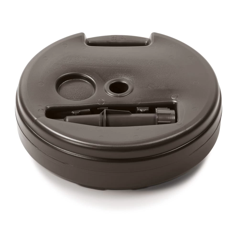 Schirmständer Weiß Polyrattan Optik Ø39cm 4 Schirmständer Weiß Polyrattan Optik Ø39cm – Bild 4