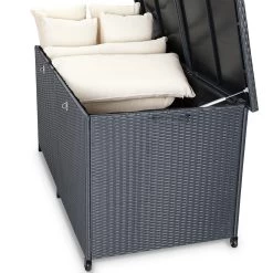 Polyrattan-Auflagenbox Schwarz 150x77x73cm Mit Rollen 28 Polyrattan-Auflagenbox Schwarz 150x77x73cm Mit Rollen -Garten & Außenbereich cfd562e5b892779e08c6459af4db586e de 108343d 10