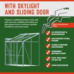 Alu Beistellgewächshaus 190x122x202cm Mit Fundament 20 Alu Beistellgewächshaus 190x122x202cm Mit Fundament -Garten & Außenbereich d0349f43c0ab9d53dee1867019615057 03 991464 on dts web low uk