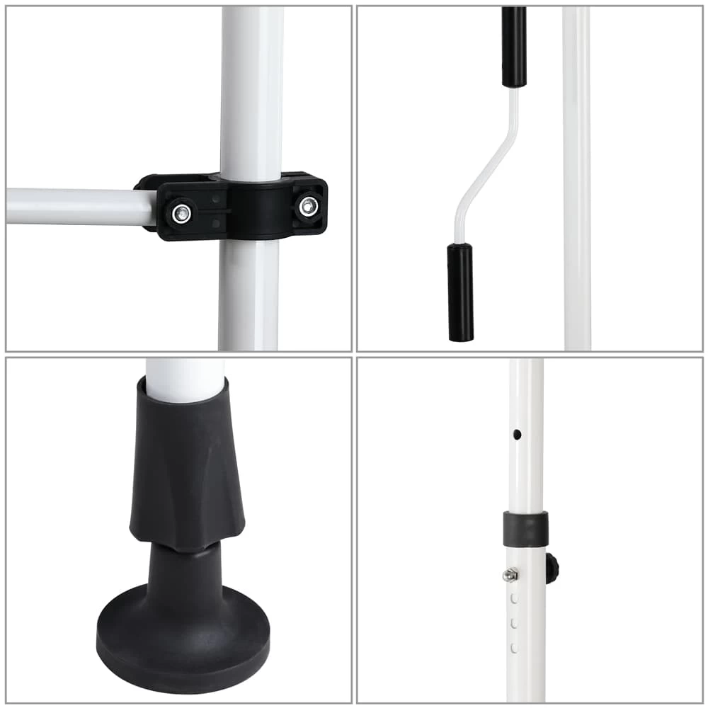 Klemmmarkise Blau/Weiß 200cm 7 Klemmmarkise Blau/Weiß 200cm – Bild 7