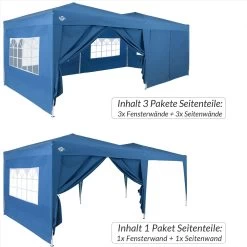 Seitenwände Faltpavillon 2er-Set Blau 3x2m -Garten & Außenbereich d1575166cf858e871bc4e87315bb4412 de 107101d 5