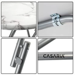 Stehtisch 2er-Set Weiß Marmoroptik Ø60cm Klappbar 12 Stehtisch 2er-Set Weiß Marmoroptik Ø60cm Klappbar -Garten & Außenbereich d330a0b48bba8de43670e9d4400f902e de 107835d 8 1