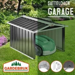Mähroboter Garage Anthrazit Metall 86x100x63cm -Garten & Außenbereich d3cf751fe4a1caaa4216ab15d373cf3a de 109174d 8 1 1
