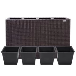 Polyrattan Blumentopf Braun 95x27x60cm 10 Polyrattan Blumentopf Braun 95x27x60cm -Garten & Außenbereich d3f53c3ba8b228635bafd3a7d8851889 de 106643d 1