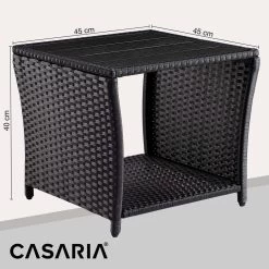 Polyrattan Beistelltisch Vedis Schwarz 45x45x40cm -Garten & Außenbereich d45659a89dc014a16588589753db76a1 de 109508d 01 1 1