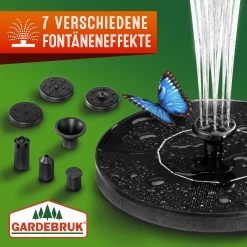 Solar Springbrunnen Schwarz 180L/h 160mm -Garten & Außenbereich d49e8d1037419d54e6a58be6d3fde014 03 109565 on dts web low de 1