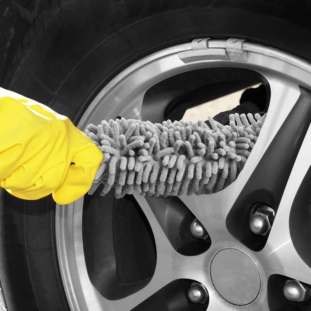 Felgen-Reinigungsbürste Grau Microfaser 34cm 2 Felgen-Reinigungsbürste Grau Microfaser 34cm – Bild 2
