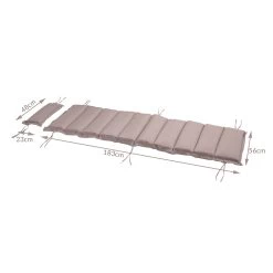 Auflage Saunaliege Creme Meliert 183x56x7cm -Garten & Außenbereich d5a1c697d0ed99a54c17cb1fe7023c02 de 108745d 6 1