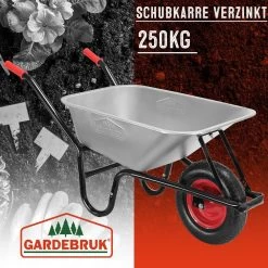 Schubkarre Verzinkt 250kg Mit Luftbereifung -Garten & Außenbereich d8fe6ce1aec3349721a091e4708a266e de 108751d 34 1