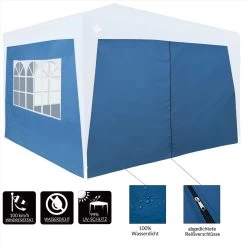 Seitenwände Faltpavillon 2er-Set Blau 3x2m -Garten & Außenbereich db9760105b37fc759818e3bb1d587b6b de 107101d 4
