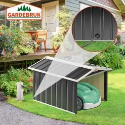 Mähroboter Garage Anthrazit Metall 86x100x63cm -Garten & Außenbereich dfc5e420b6b99b932a93a1935bcdf5e0 de 109174d 7 1 1