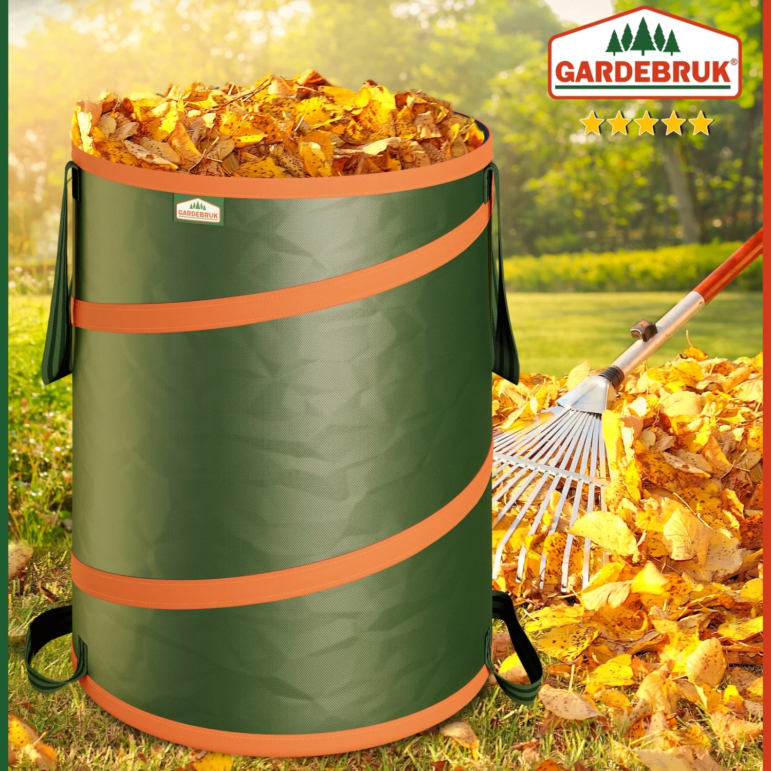 Popup Gartenabfallsack 3er-Set Grün Je 85 Liter 3 Popup Gartenabfallsack 3er-Set Grün Je 85 Liter – Bild 3