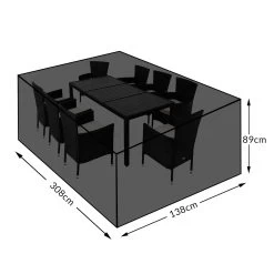 Abdeckung Sitzgarnitur Silber 308x138x89cm -Garten & Außenbereich e0bff874e99db4787832a4fc522d3620 de 107081d 3