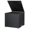 Polyrattan Auflagenbox Schwarz 318L