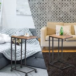 Beistelltisch Schwarz 50x35x65/70cm Mit Rollen 14 Beistelltisch Schwarz 50x35x65/70cm Mit Rollen -Garten & Außenbereich e480111cc45b36ac1616e4c9cff109a2 de 108649d 14 1